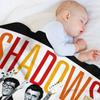 Les ombres T-shirt classique Throw Blanket Soft Warm Blanket Gift for Men Women Adults