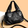 Damen Weiches Leder Große Kapazität Tasche Handtasche für Mütter mittleren Alters Schulter Umhängetasche