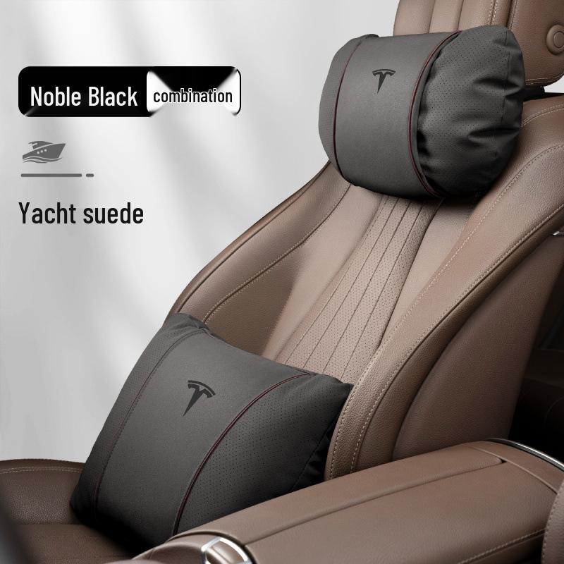 Headrest Cushion and Lumbar Support for Tesla Model 3/Y/S/X