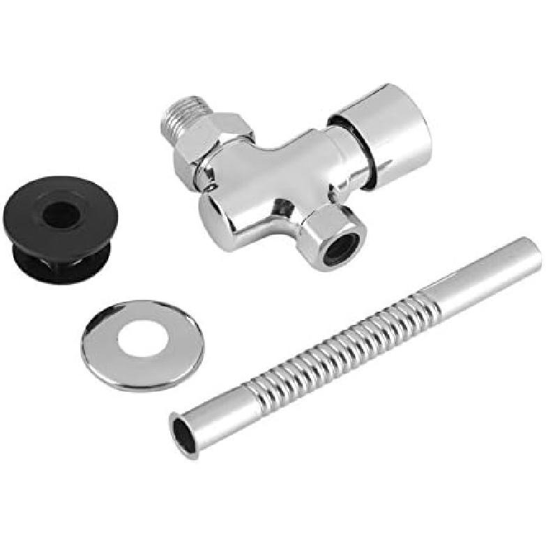 Urinal Flush Valve,Toilet Urinal Flush Valve Wall Mounted Button Type with 0.8Gpf Manual Automatic Shutoff Flush Valve (1)