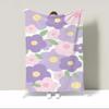 Cute Flowers Microfiber Blanket Oversized 200x300 Personalized Blanket Sofa Winter Home and Decoration Luxury Blankets Bed Throw