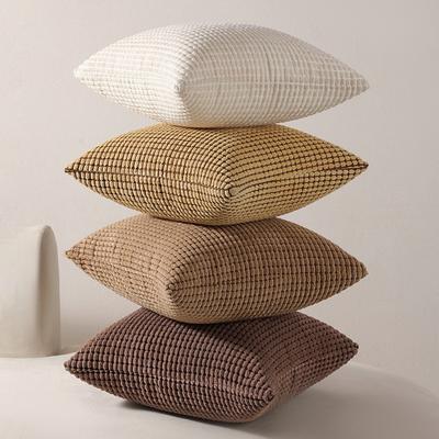 Corduroy Large Corn Kernel Combination Pillow Case Sofa Office Chair Lumbar Pillow Bedside Back Cushion