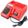 Replacement Rapid Charger for Milwaukee M12 and M18 Charger for 48-59-1812, M14 XC Lithium Ion Battery 48-11-2420 48-11-2440 48-11-1815 48-11-1820