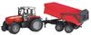 Bruder MF 7480 Tractor & Red Trailer BR02045