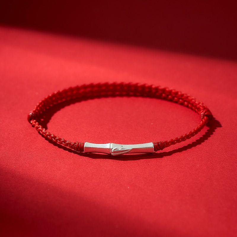 

Bracelet 999 Sterling Silver Gold List Title Red Hand Strap Anklet High and Middle School Postgraduate Entrance Examination Good Luck Blessing Gift 999 Sterling Silver Slub-Ping An Red Hand Rope