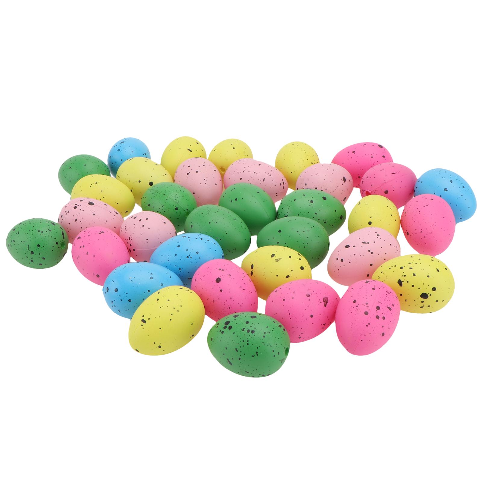 50pcs Easter Egg Decorative Plastic Egg Simulation Egg Party Decorations