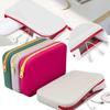 Große Kapazität, quadratische Silikon-Kosmetik-Aufbewahrungstasche, Reise-Make-up-Pinselhalter, tragbare digitale Aufbewahrungstasche, wasserdichter Organizer