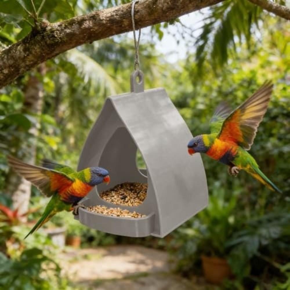 Plastic Bird Feeding Station Large Capacity Wildlife Habitat Versatile Hummingbird Feeder  Yard