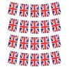 30pcs UK Triangular/Square Flag UK String Pennant Banners Flag England Great British Banner Flag Polyester for Home Office Decor