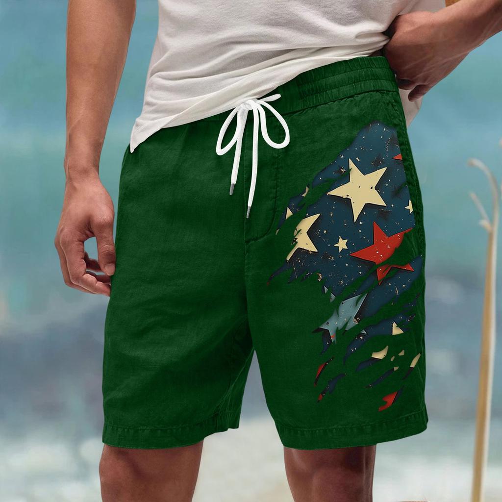 Men's Summer Large Casual Loose Sports Pants Beach Shorts
