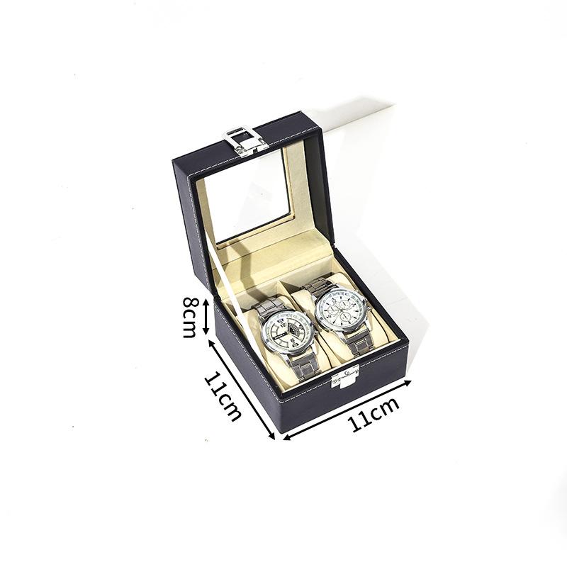 Delesys 2/3/4/5/6/8/9/10/12/20 Slots Household Multi Functional Watch And Jewelry Storage Box Pu Leather Watch Display Case