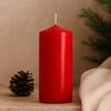 5x Red Pillar Candle 50 X 100 Mm