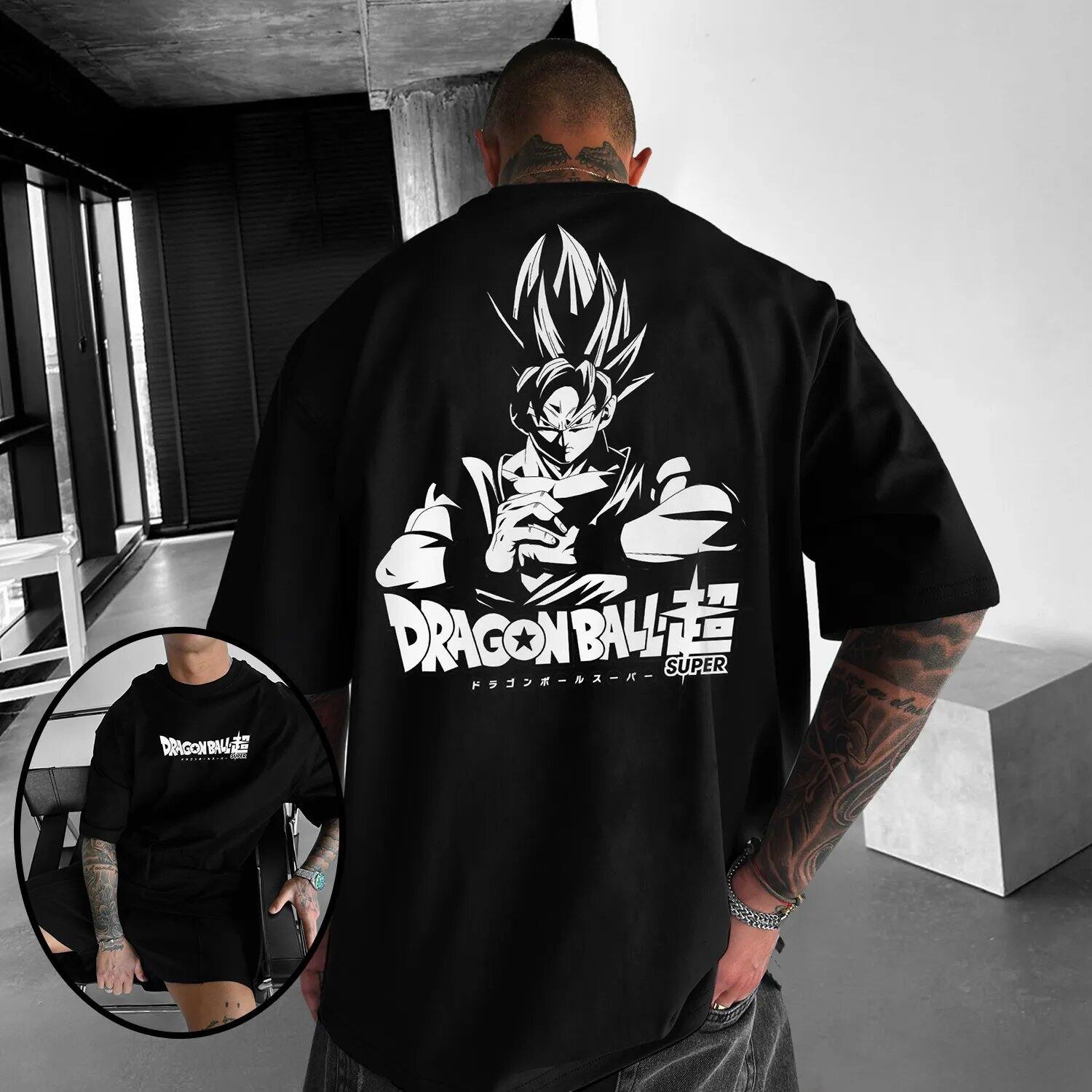 

Dragon Ball Saiyan Men s T-shirt Summer Y2K Loose Retro Anime Pattern T-shirt Short Sleeve Pure Cotton Street Casual Top S разноцветный