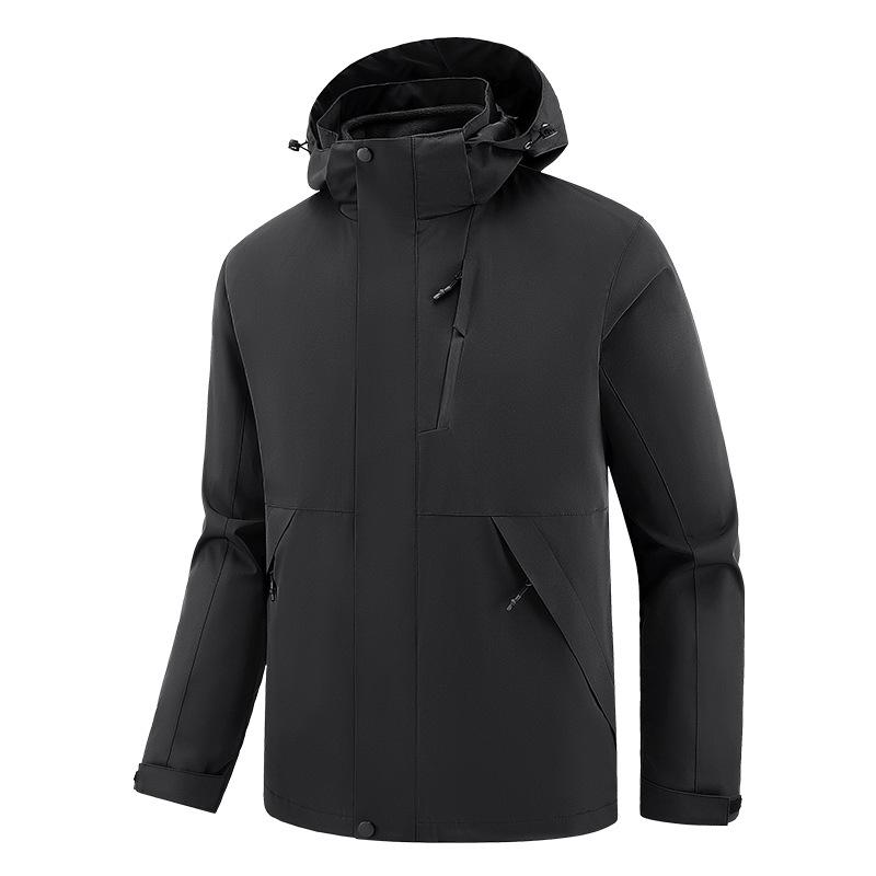 Large Size Three-in-one Jacket Men's Jacket Windproof Jacket Jacket Large Size Removable