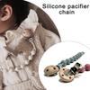 Pacifier Strap Baby Soother Chain Newborns Dummy Chain Baby Product Silicone Teether Pacifier Strap Pacifier Holder