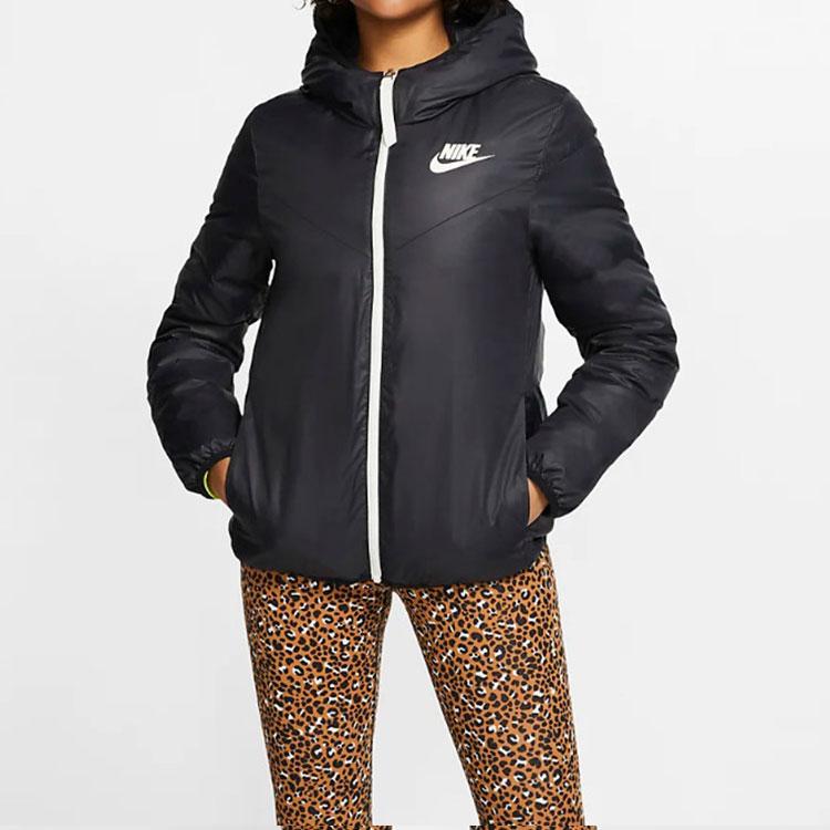 Nike Sportswear Windrunner Down Fill Reversible Hooded Jacket Winter Women Jacket Black 939439-011