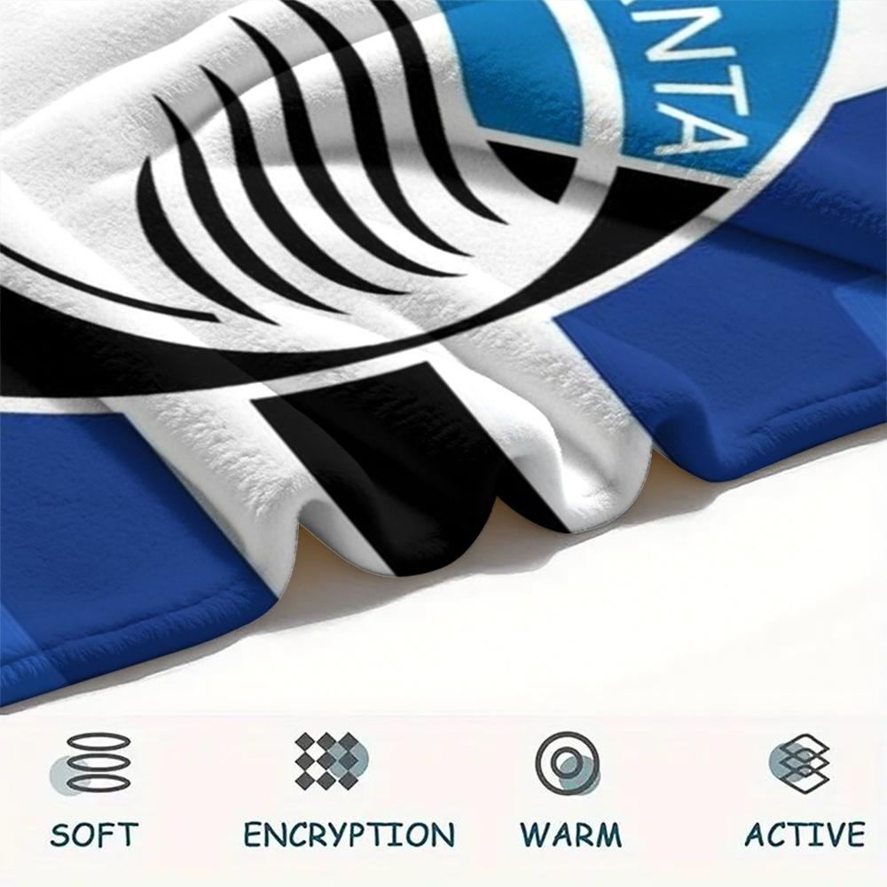 1pz Coperta in Flanella Personalizzata con Nome e Motivo Atalanta BC Adatta a Tutte le Stagioni per Arredamento Casa Calore e Comfort Regali Regalo per le Feste