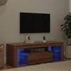 Vidaxl Szafka Pod Tv Z Oświetleniem Led, Dąb Artisan, 120X36,5X40 Cm