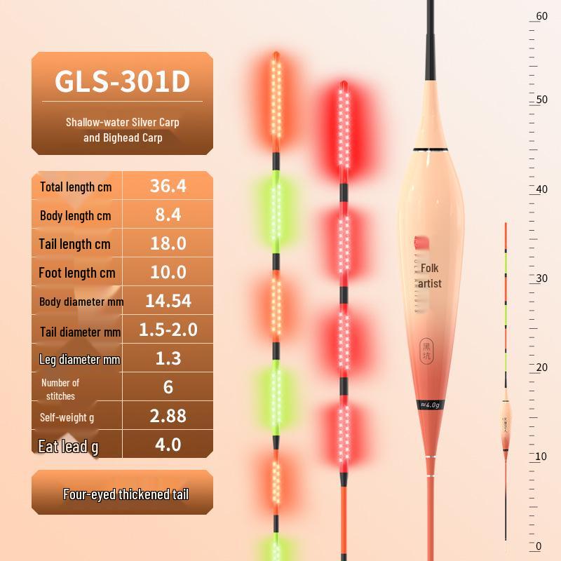 LED Night Glow Float for Silver and Bighead Carp Fishing