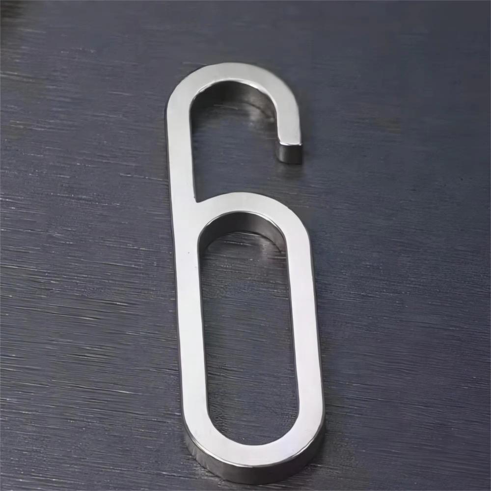 Stainless Steel Door Number Plates Number 0-9 Number Signage  For Hotels Apartments Offices