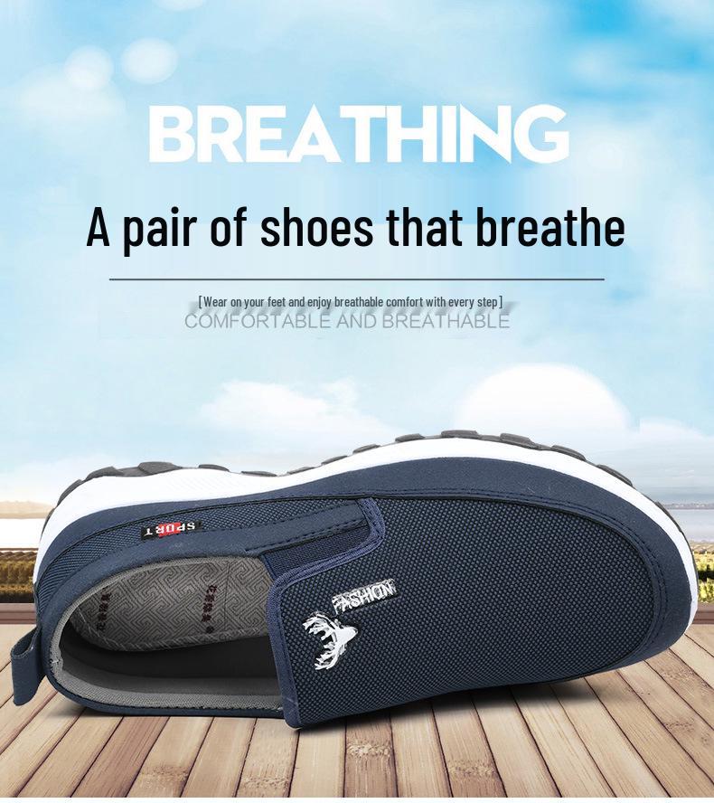 Men's Autumn 2025 Low-Top Slip-On Soft Sole Cloth Shoes