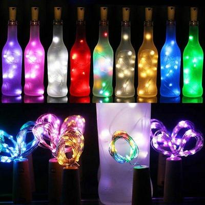 20LED Wine Bottle Cork Shaped String Fairy Lights Night Lamp Faddish Battery ZKStar WBL