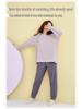 2025 Women's 100% Cotton Pajamas, Round Neck Long Sleeve Pullover, Casual Autumn/Spring Homewear Set