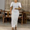 Women's  Summer New Fashion Temperament Elegant Banquet Dress Long Dress African Dress