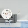 Modern Wall Clock with Large Numerals And Quiet Movement Featuring Ballerina Figurine Art Sculpture