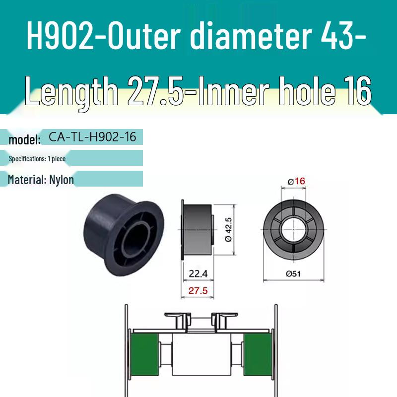 Double Row Nylon Support Wheel for Conveyor Systems