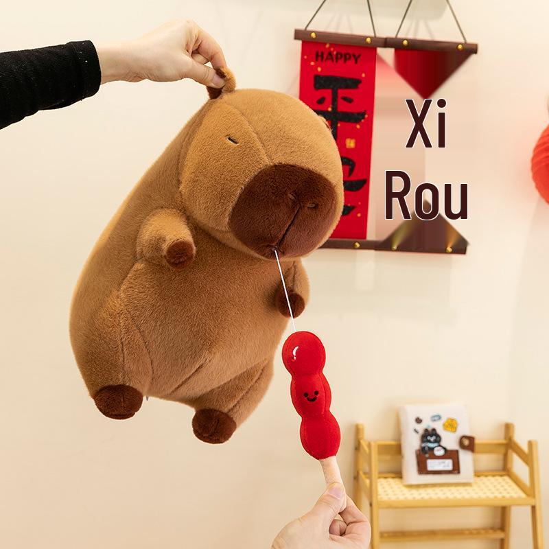 

Плюшевая кукла Шеф-капибара Танхулу - Большая игрушка-подушка для детей 23cm [0.16kg, Non-stretch]