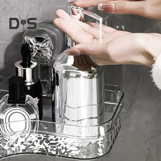 1/2Pcs Corner Shower Caddy Bathroom Storage Rack with Suction Cup Strong Load-bearing Easy To Install Shower Shelf Storage Organizer