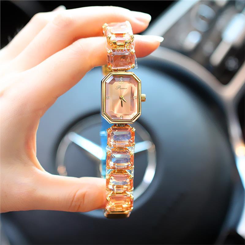 UTHAI CQ354 Fashionable Women Watch Rectangular Braceletfashionable Quartz Watchlight Luxury Clock Giftwatches for Woman