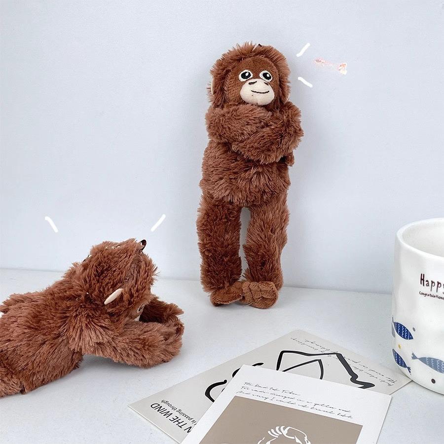 Cute Little Monkey Pendant Plush Toy Long-arm Gorilla Doll Bag Hanging Keychain