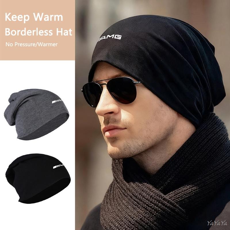 REE4   Autumn And Winter Elastic Casual Cold Cap Outdoor Thermal Hat For Benz AMG W205 W204 W203 W211 W212 W213 W201 W210 W124 Stickers
