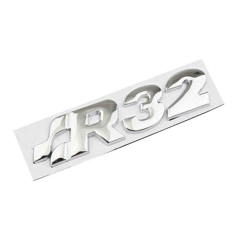 Car 3D Metal Body Trunk Badge Emblem Decals Styling Sticker For VW Volkswagen Golf 4 5 MK4 MK5 R32 R35 R36 Passat B6 Accessories zs9