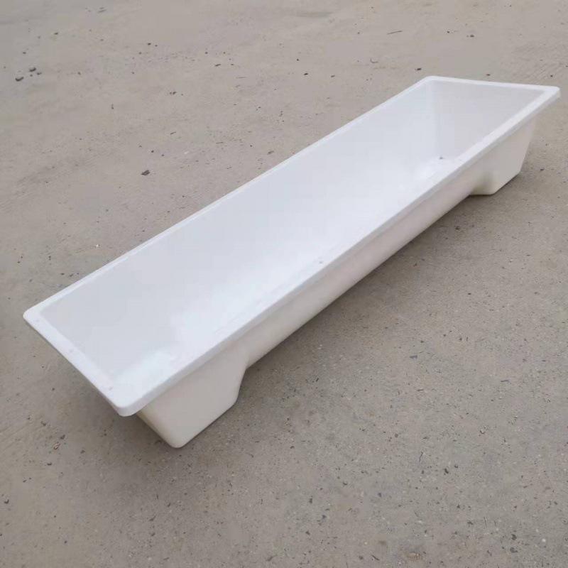 

Sturdy Extended Flat Bottom Trough for Sheep, Pig, and Cattle Feeding & Drinking. Plastic Construction. Perfect for Farming Needs.