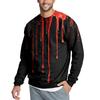 Men's Casual Fashion Printed Round Neck Pullover Sweatshirt