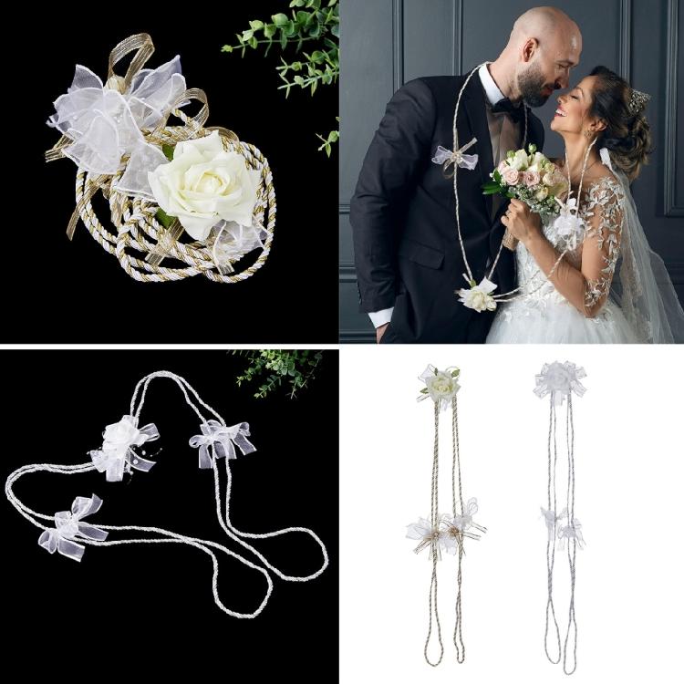 Elegant Lassos Rope for Western Wedding Ceremony Soft Adjustable Length Lazo Cord Stylish Ceremonial Handfasting Cord