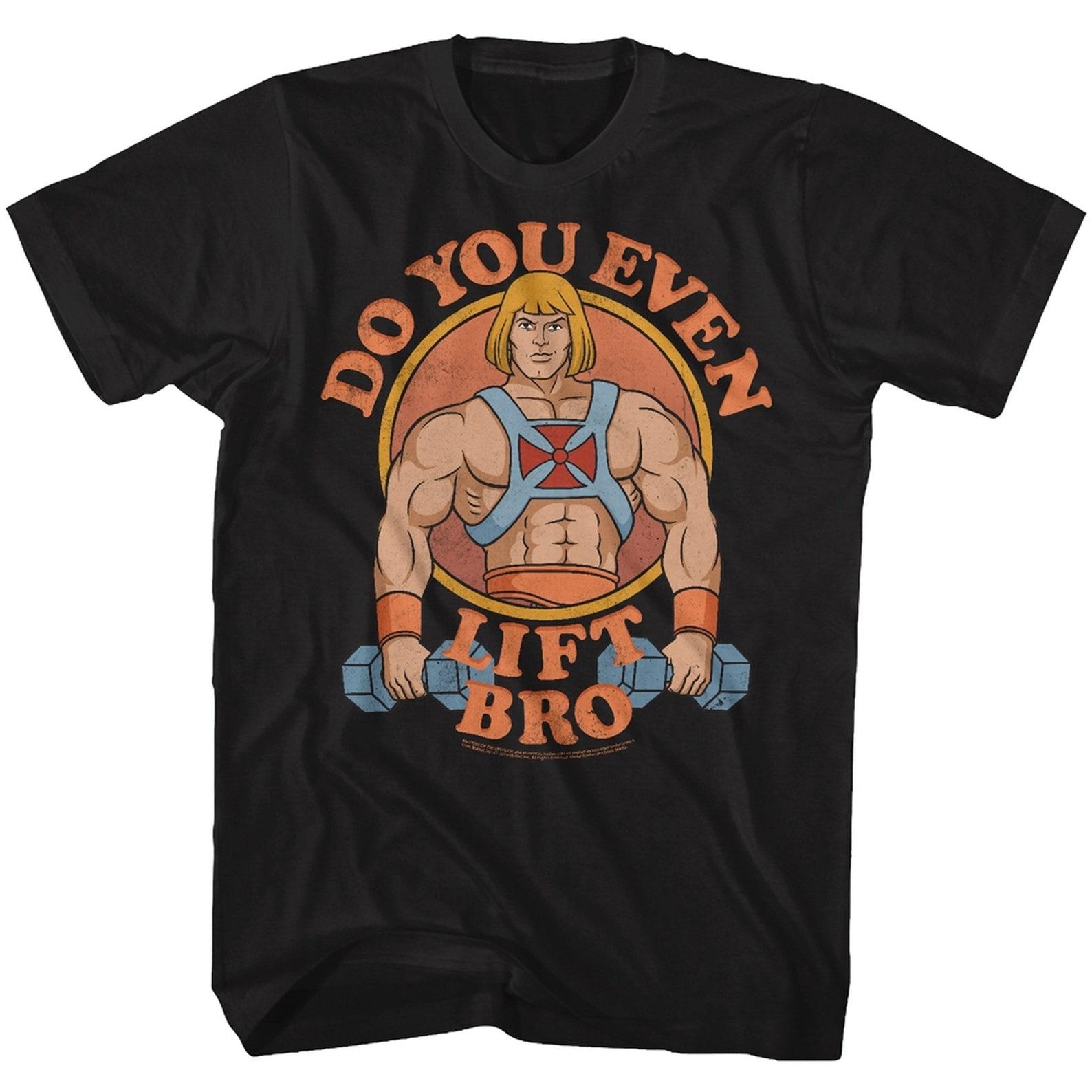 Masters Of The Universe U Even Lift Black Adult T-Shirt M