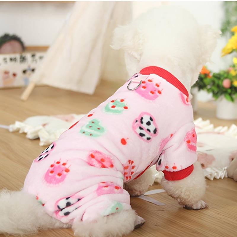 Neue Herbst- und Winter-Haustierkleidung Hund Vierbeiniger Mantel Dick gefütterter Fleece-Mantel