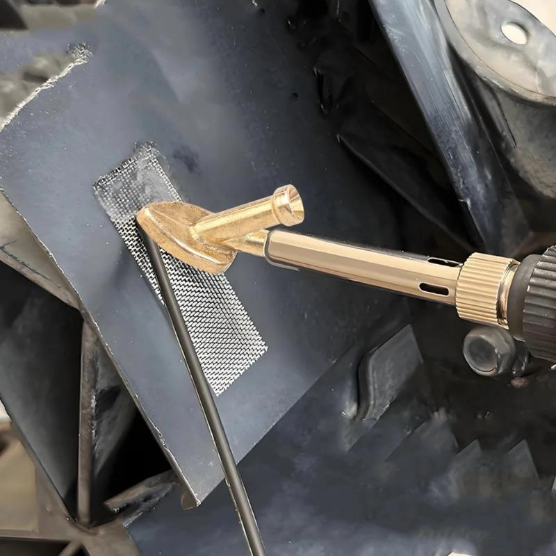 Soldering Iron Tips Set Copper Smoothing Head Welding Tips Car Welder-Replacement Tips Tools Iron Plastic Car Repair Triangular