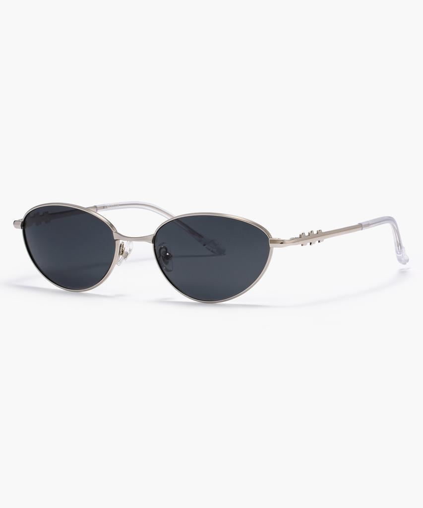 Likkeullou Rc Stainless Steel Epoca Sunglasses Silver Black