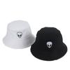 Summer Unisex Embroidery Alien Fisherman Cap for Men Women Outdoor Lightweight Breathable Sun Protection Bucket Hat F5