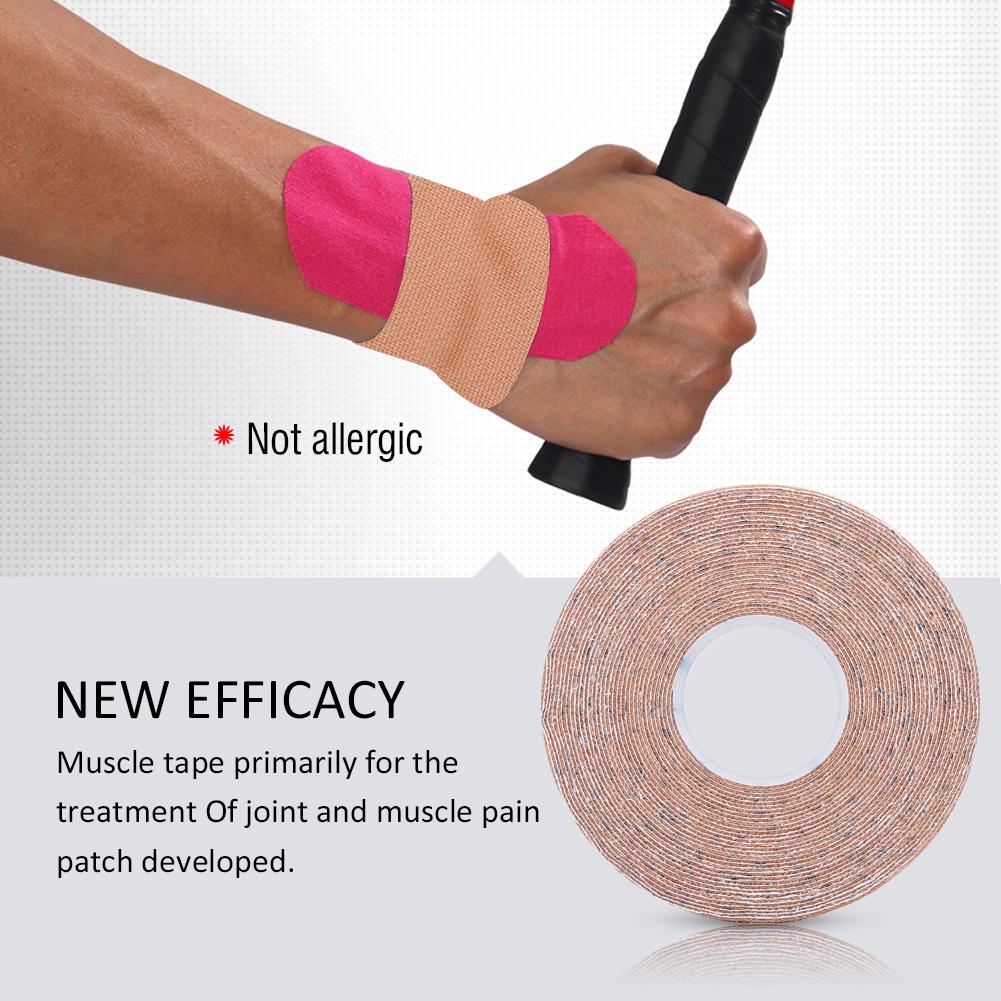 1Roll Cotton Elastic Adhesive Strain Injury Muscle Sports Sticker Bandage Tape