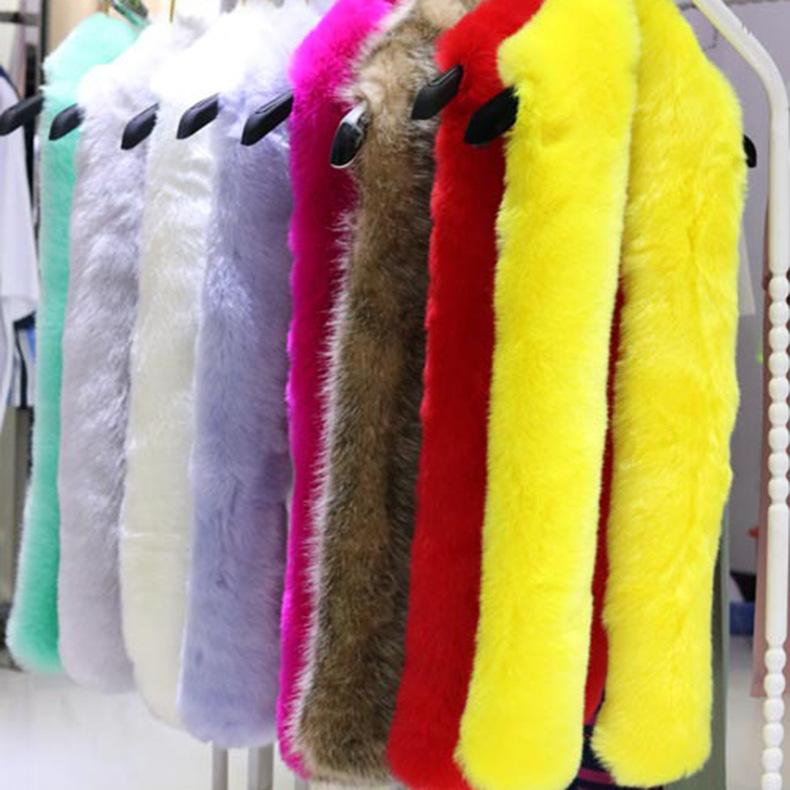 Herbst und Winter Imitat Pelzkragen Imitat Fuchspelz Waschbärpelz Schal Verlängert Dick Schal Warmer Schal Schal Pelzkragen