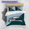 Σετ κλινοσκεπασμάτων με σχέδιο LOGO Philadelphia Eagles 3 τεμαχίων, σετ κάλυμμα παπλώματος περιλαμβάνει κάλυμμα παπλώματος & μαξιλαροθήκες, τέλειος διάκοσμος υπνοδωματίου για όλες τις εποχές & δώρο