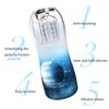 Glass Male Mastrubation Mens Sex Toys 3 In 1 Masturbator For Male Vagina Doll For Men Phalloimitator Products For Adults