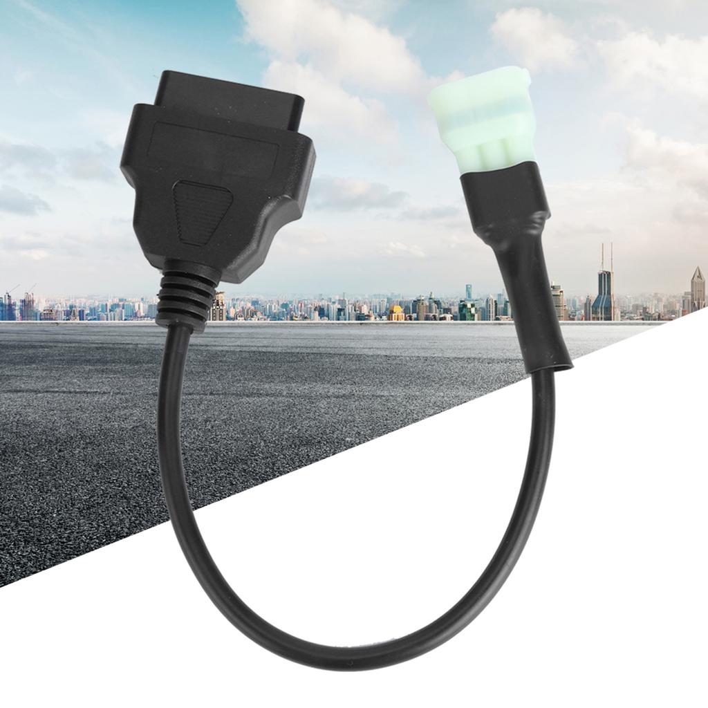 6 Pin - 16 Pin Adaptör Kablosu OBD2 Motor Arıza Teşhis ve Dedektörü Motosikletler için Uygun