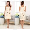 Variety of Wearable Bath Towels Beauty Salons Microfiber Cartoon Printing Women's Suspenders Bath Skirts, Foreign Trade Beach Towels